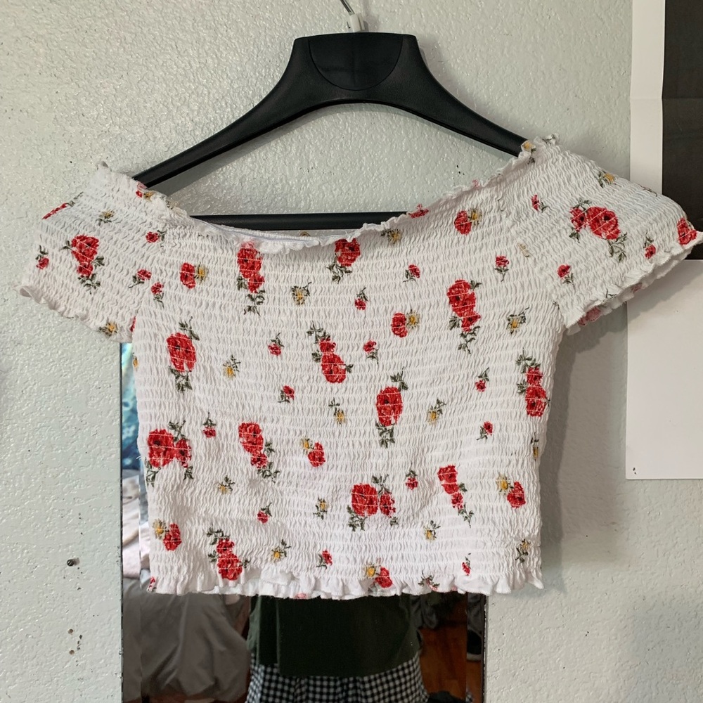 Pacsun off the shoulder crop top